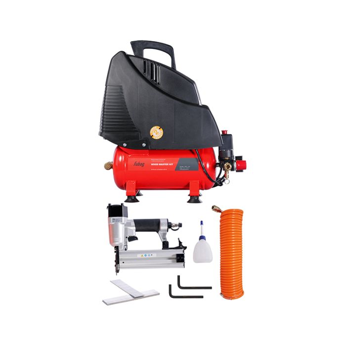 Поршневой компрессор FUBAG WOOD MASTER KIT, коаксиальный привод, масляный, 180 л/мин, 220В