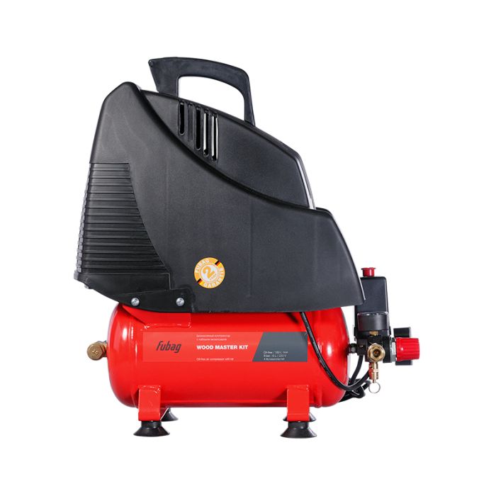 Поршневой компрессор FUBAG WOOD MASTER KIT, коаксиальный привод, масляный, 180 л/мин, 220В