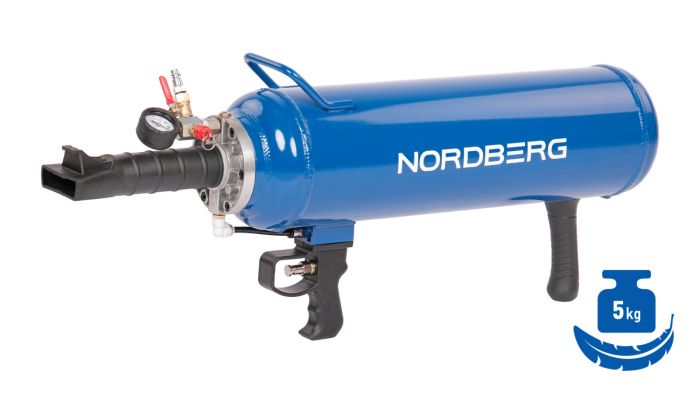 Бустер автоматический для накачки шин NORDBERG CH3AL, 12л, алюминиевый