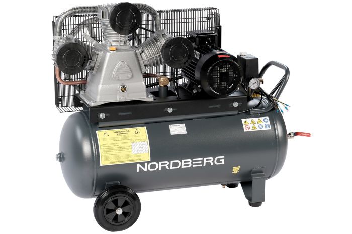 Поршневой компрессор NORDBERG NCP100/950, ременной привод, масляный, 950 л/мин, 380В