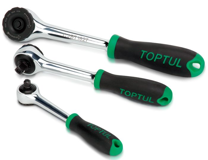 Трещотка 3/8" безредукторная 200 мм TOPTUL CJBT1220