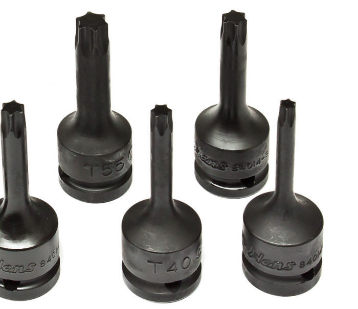 Набор ударных головок-бит TORX Hans 846014-8, 1/2", 8 шт.