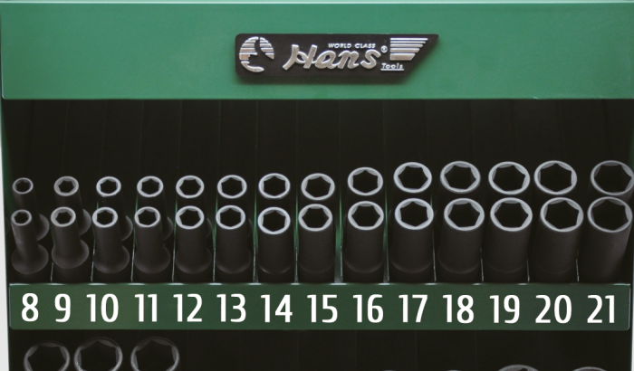 Набор ударных головок длинных Hans 9984H41, 1/2", 17-33мм, 41 предмет
