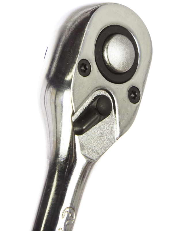 Трещотка Hans 4125PQ, 1/2", 24 зубца, с быстрым сбросом, короткая