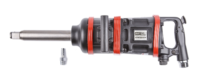 Пневмогайковерт ударный KraftWell KRW5500IW, 1", грузовой, 5500 Нм