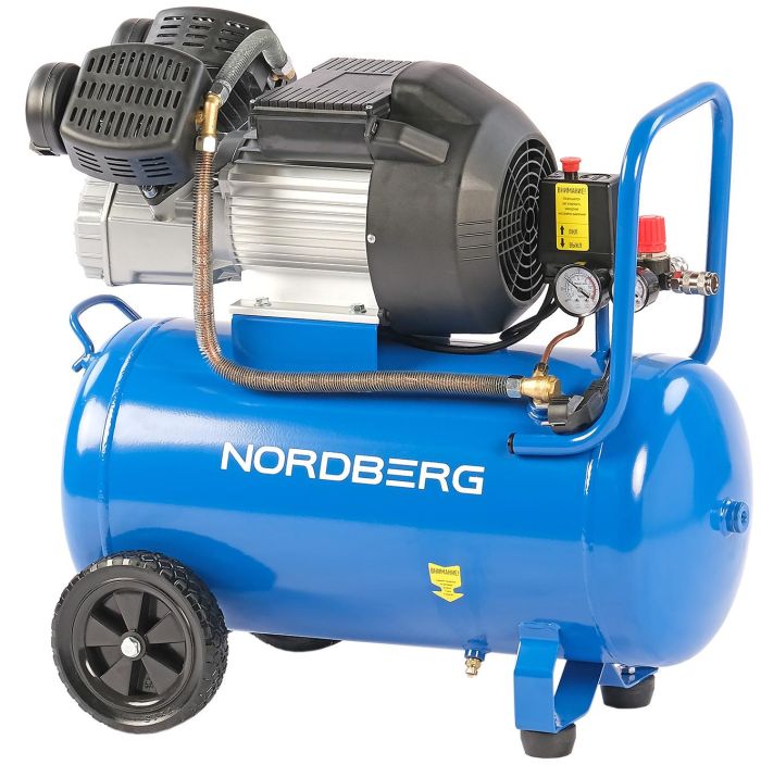 Поршневой компрессор NORDBERG NCE50/360V, ременной привод, масляный, 360 л/мин, 220В