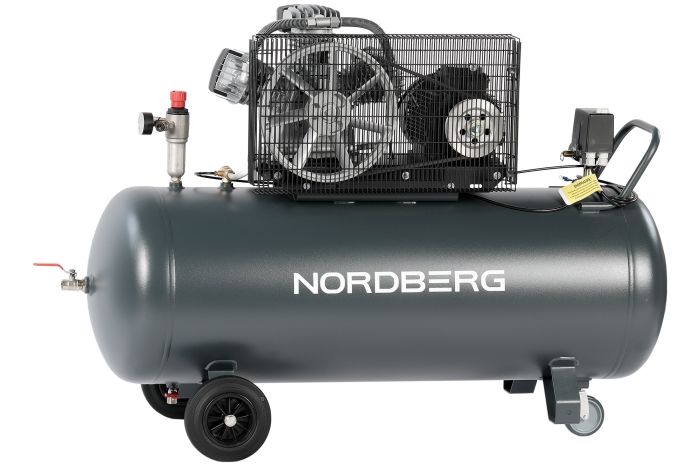 Поршневой компрессор NORDBERG NCP200/580, ременной привод, масляный, 580 л/мин, 380В