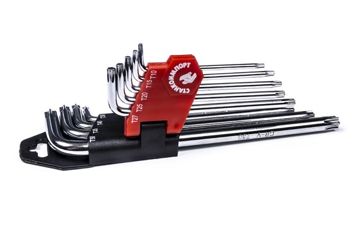 Ключи шестигранные Г-образные Станкоимпорт CS-11.11.10, Torx, 9шт.