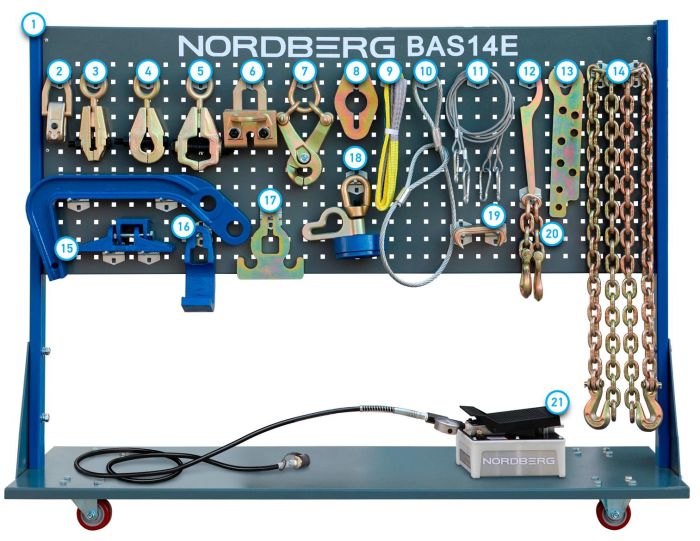 Стапель напольный без платформы NORDBERG BAS14E