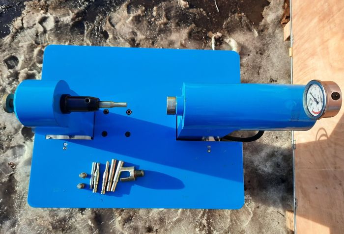 Клепальный станок для тормозных колодок Техносоюз ТS-240-1, 6 тонн, гидравлический