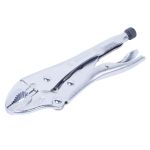 Зажим струбцины с фиксатором King Tony 6011-07R, с закругленными губками, 9", 185мм