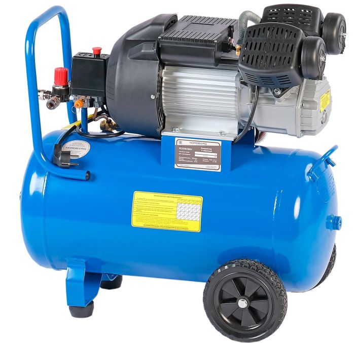 Поршневой компрессор NORDBERG NCE50/360V, ременной привод, масляный, 360 л/мин, 220В