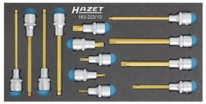 Набор головок с насадками Hazet 163-222/13