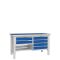 Верстак слесарный Верстакофф CTR 1632.L14.5, 2 тумбы, 2+4 ящика