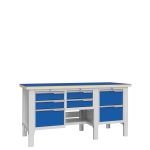 Верстак слесарный Верстакофф CTR 1832.S123.13, 3 тумбы, 3+2+2 ящиков